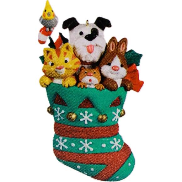 Hallmark STOCKING STUFFERS 2021 Keepsake Ornament #1 Series Cat Dog Bunny & More - Picture 2 of 7